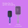 image:imageConair Beyond Gentle Mini Paddle Hair Brush Set 2Pack Detangler Brushes for Women Detangling Brush SetPaddle Hairbrush Mini Travel Set Blue amp Teal