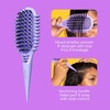 image:imageConair Curl Care Essentials Kit CurlDefining Brush for Loose Curls DualSided CurlDefining Mitt 4 Root Lifting Clips Hairbrush Set for Long Hair Styling Purple