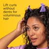 image:imageConair Curl Care Essentials Kit CurlDefining Brush for Loose Curls DualSided CurlDefining Mitt 4 Root Lifting Clips Hairbrush Set for Long Hair Styling Purple