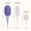 image:imageConair Curl Care Essentials Kit CurlDefining Brush for Loose Curls DualSided CurlDefining Mitt 4 Root Lifting Clips Hairbrush Set for Long Hair Styling Purple