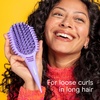 image:imageConair Curl Care Essentials Kit CurlDefining Brush for Loose Curls DualSided CurlDefining Mitt 4 Root Lifting Clips Hairbrush Set for Long Hair Styling Purple