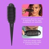 image:imageConair Curl Define Pro Detangler Brush for Curly Hair Dual Vents with Continuous Grooves Mixed Bristles for FrizzFree Detangling Smoothing and Curl Definition For Shorter Hair with Loose Curls