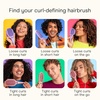 image:imageConair Curl Define Pro Detangler Brush for Curly Hair Dual Vents with Continuous Grooves Mixed Bristles for FrizzFree Detangling Smoothing and Curl Definition For Shorter Hair with Loose Curls