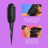 image:imageConair Curl Define Pro Detangler Brush for Curly Hair Dual Vents with Continuous Grooves Mixed Bristles for FrizzFree Detangling Smoothing and Curl Definition For Shorter Hair with Loose Curls