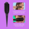 image:imageConair Curl Define Pro Detangler Brush for Curly Hair Dual Vents with Continuous Grooves Mixed Bristles for FrizzFree Detangling Smoothing and Curl Definition For Shorter Hair with Tight Curls