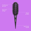 image:imageConair Curl Define Pro Detangler Brush for Curly Hair Dual Vents with Continuous Grooves Mixed Bristles for FrizzFree Detangling Smoothing and Curl Definition For Shorter Hair with Tight Curls