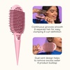 image:imageConair Curl Define Pro Large and Mini Detangler Brush Set for Tight Curls DualVent Design Curl Defining Brush with Continuous Grooves and Mixed Bristles Hairbrush Set for Long Hair Styling Pink