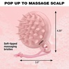 image:imageConair Scalp Massager  Scalp Massager hair growth  DualSided Can use on wet or dry hair  Pink