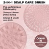image:imageConair Scalp Massager  Scalp Massager hair growth  DualSided Can use on wet or dry hair  Pink