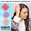 image:imageConair Scalp Massager  Scalp Massager hair growth  Head Massager Scalp  3 Unique Brush Heads  3 Pack