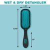 image:imageConair The Knot Dr hair brush  Pro Mini Detangler Detangling Heat Resistant Irregular shape Rubber 1 Count Black  Blue All hair types Unisex