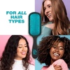 image:imageConair The Knot Dr hair brush  Pro Mini Detangler Detangling Heat Resistant Irregular shape Rubber 1 Count Black  Blue All hair types Unisex