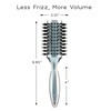 image:imageInfinitiPro by Conair Hairbrush Porcupine Round Brush Detangler Brush Helps Reduce Frizz and Add Volume Smoothwrap Series in Icy Blue Pack of 1
