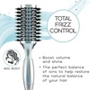 image:imageInfinitiPro by Conair Hairbrush Porcupine Round Brush Detangler Brush Helps Reduce Frizz and Add Volume Smoothwrap Series in Icy Blue Pack of 1