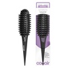 image:imageConair Curl Define Pro Detangler Brush for Curly Hair Dual Vents with Continuous Grooves Mixed Bristles for FrizzFree Detangling Smoothing and Curl Definition For Shorter Hair with Loose Curls