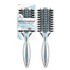 image:imageInfinitiPro by Conair Hairbrush Porcupine Round Brush Detangler Brush Helps Reduce Frizz and Add Volume Smoothwrap Series in Icy Blue Pack of 1