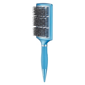 image:imageBaBylissPRO Nano Titanium Curved Paddle Brush ExtraWide Titanium Ceramic Blow Dryer Brush Ionic Technology Smooth FrizzFree Styling Fast BlowoutsMixed boar  nylon bristles