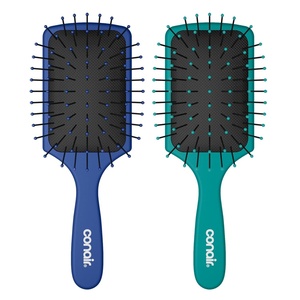 image:imageConair Beyond Gentle Mini Paddle Hair Brush Set 2Pack Detangler Brushes for Women Detangling Brush SetPaddle Hairbrush Mini Travel Set Blue amp Teal