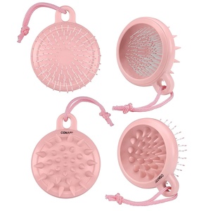 image:imageConair Scalp Massager  Scalp Massager hair growth  DualSided Can use on wet or dry hair  Pink