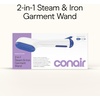 image:imageConair 2in1 Steam amp Iron Garment Wand with 25 Second Heatup Handheld Steamer with Ceramic Soleplate and 12 Minutes Steam Time Portable Travel Clothes Steamer for Wrinkles WhiteBlue GS47