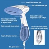image:imageConair Handheld Garment Steamer for Clothes ExtremeSteam 1200W Portable Handheld DesignWhiteLight GreenWhite  Blue