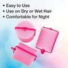 image:imageConair Foam Hair Rollers Heatless curls  Foam Rollers  Hair Rollers  Loose Hair Curlers in Assorted Sizes  8 Count wstorage casePink