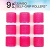 image:imageConair Self Grip Extra Large Hair Rollers 9 Pack With Storage Bag And 75ct Black Bobby Pins