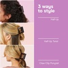 image:imageConair Luxe Claw Clips 3PK Durable Thick Plastic Hair Clips for Women Cute Claw Clips All Hair Types Secures Hair Fast GoldTone Hinge Solid Neutral amp Matte Tort