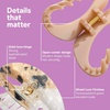 image:imageConair Luxe Large OpenCenter Claw Clips 2PK Strong Hold Hair Clips for Women Modern Cute Hair ClipsCute Claw Clips Lightweight amp Durable All Hair Types Neutral Solid amp Tortoise Finish