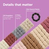 image:imageConair Luxe Ponytailers in Pouches 64PK Hair Ties No Damage Hair Accessories for Girls Hair Bands Hair Ties Variety Pack Neutral Colors