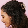 image:imageConair Luxe Square OpenCenter Claw Clips 2PK Durable Hair Clips for Women GoldTone Hinge Cute Hair Clips with Comfortable Strong Hold Cute Claw Clips for All Hair Types Neutral amp Black