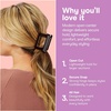 image:imageConair Luxe Square OpenCenter Claw Clips 2PK Durable Hair Clips for Women GoldTone Hinge Cute Hair Clips with Comfortable Strong Hold Cute Claw Clips for All Hair Types Neutral amp Black