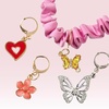 image:imageScunci by Conair 17PC Satin Scrunchie and Charm Set Scrunchies for Women with Removable Charms Mini Hair Scrunchies with Comfortable AllDay Hold Satin Hair Ties No Damage Multicolor