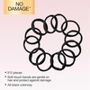 image:imageScunci by Conair 36PC Hosiery Hair Ties Stretch Hair Elastics SoftTouch Hair Ties No Damage Black