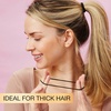 image:imageScunci by Conair 72PC 4mm Black Elastic Hair Ties Thick Hair Ties for Women and Girls 4mm Ponytail Holders for Thick Hair Medium Hold Hair Elastics Black