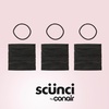 image:imageScunci by Conair 72PC 4mm Black Elastic Hair Ties Thick Hair Ties for Women and Girls 4mm Ponytail Holders for Thick Hair Medium Hold Hair Elastics Black