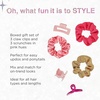 image:imageScunci by Conair Gift Set Gift Box Under 20 Includes 3 Claw Clips and 3 Scrunchies in Pink and Gold ColorsPink Set