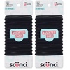 image:imageScunci by Conair No Damage Assorted Sizes Elastics for Women and Men Elastic Hair Ties with No Damage in Black 36 PackBlack