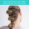 image:imageScunci by Conair No Damage Assorted Sizes Elastics for Women and Men Elastic Hair Ties with No Damage in Black 36 PackBlack