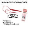 image:imageScunci by Conair No Damage Assorted Sizes Elastics for Women and Men Elastic Hair Ties with No Damage in Black 36 PackBlack