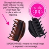 image:imageScunci by Conair NoSlip Grip All Day Hold Magic Hinge Claw Hair Clip Brown and Black Packaging May Vary Pack of 2