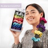 image:imageScunci by Conair Teen Girl Holiday Gift Set Christmas Stocking Stuffer Gift Box Under 20 Includes 10 Scrunchies in Icy Blue ShadesBright Rainbow