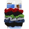 image:imageScunci by Conair The Original Scrunchie Waffle Knit Scrunchies in Navy White Red Blue Grey and Black Hair Ties for Women 6 Count