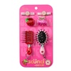 image:imageConair 6PK Novelty SweetThemed Brush and Accessory Set Hair Clips for Women Claw Clips Mini Hairbrushes with Fun Charms Ideal for All Hair Types Assorted