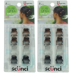 image:imageScunci Noslip Grip Mini Oval Top Jaw Clips 8 Count8 Count Pack of 2