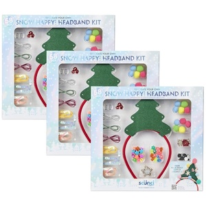 image:imageScunci by Conair DIY Holiday Christmas Headband Kit Decorate Your Own Holiday Headband Perfect for Families Kids and Parties1 Count Pack of 3
