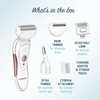 image:imageConair AllIn1 Body and Facial Hair Removal for Women Cordless Electric Trimmer amp Shaver Perfect for Face EarNose Eyebrows Legs and Bikini Lines