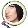 image:imageConair DoubleSided Battery Operated Lighted Makeup Mirror  Lighted Vanity Makeup Mirror with LED Lights 1x  5x Magnification Polished Chrome FinishRainbow Finish
