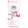 image:imageConair DoubleSided Battery Operated Lighted Makeup Mirror  Lighted Vanity Makeup Mirror with LED Lights 1x  5x Magnification Polished Chrome FinishSatin Nickel Finish