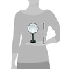 image:imageConair Plastic DoubleSided Lighted Makeup Mirror  Lighted Vanity Makeup Mirror with LED Lights 1x3x magnification White compact  great for travelBlack